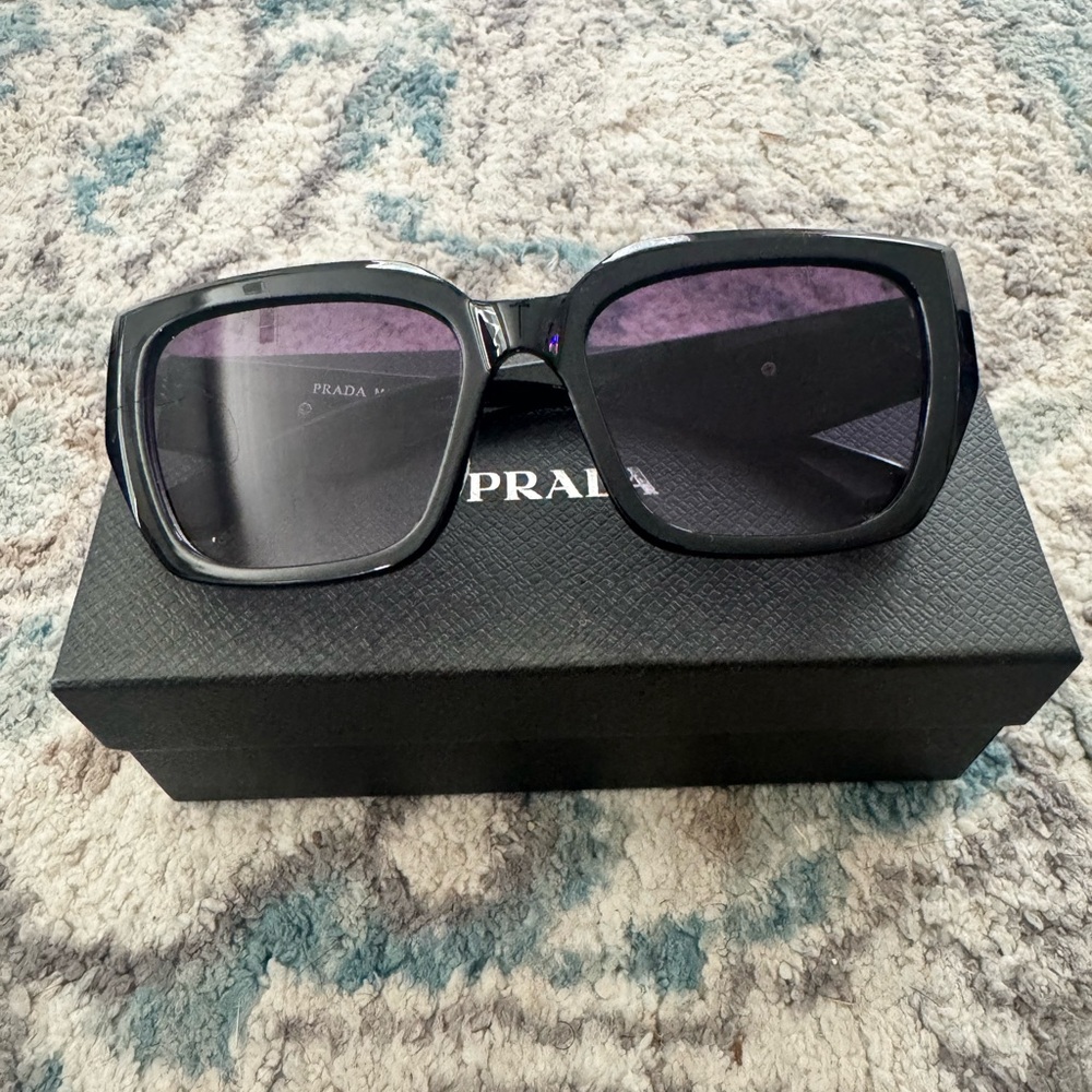 Prada Women's Black Square Sunglasses